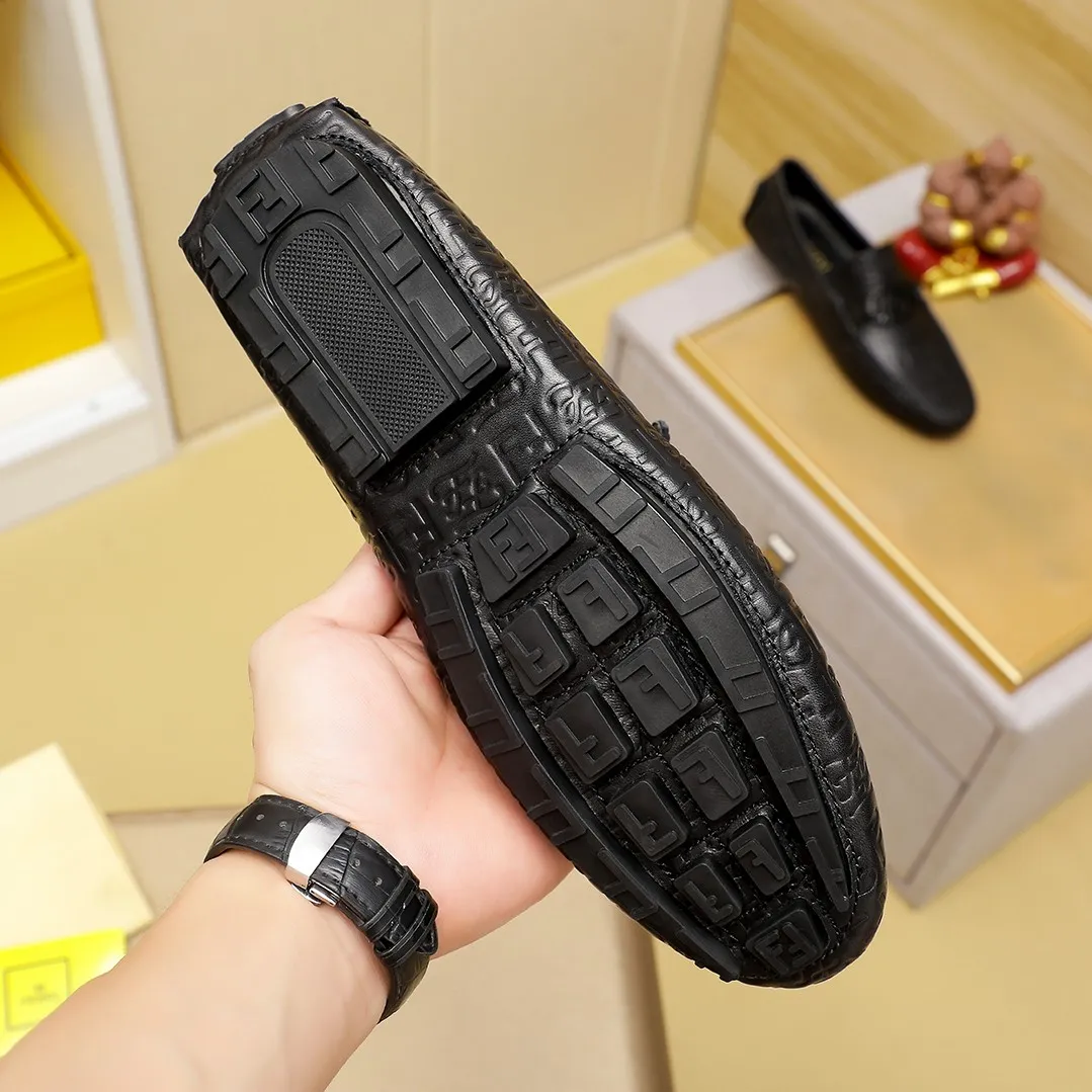 Men's shoes💰380💰💰[FENDI-FENDI] Classic new men's casual slip-on shoes🇨🇳Counter quality, original 1:1 high-quality workmanship💯The upper is made of imported first-layer cow Leather, 🐷leather lining, fashionable lazy beanie design 🌴casual Loaf style, with original raw rubber wear-resistant outsole 🌾definitely high-end and classy, only for drivers 🍀A must-have for trendy men, @@optional! 🍓Code number 38-44 (45🉑️customized, non-refundable and non-exchangeable)